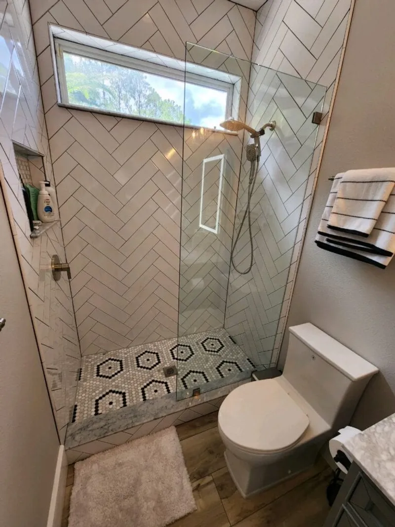 Custom walk-in shower conversion