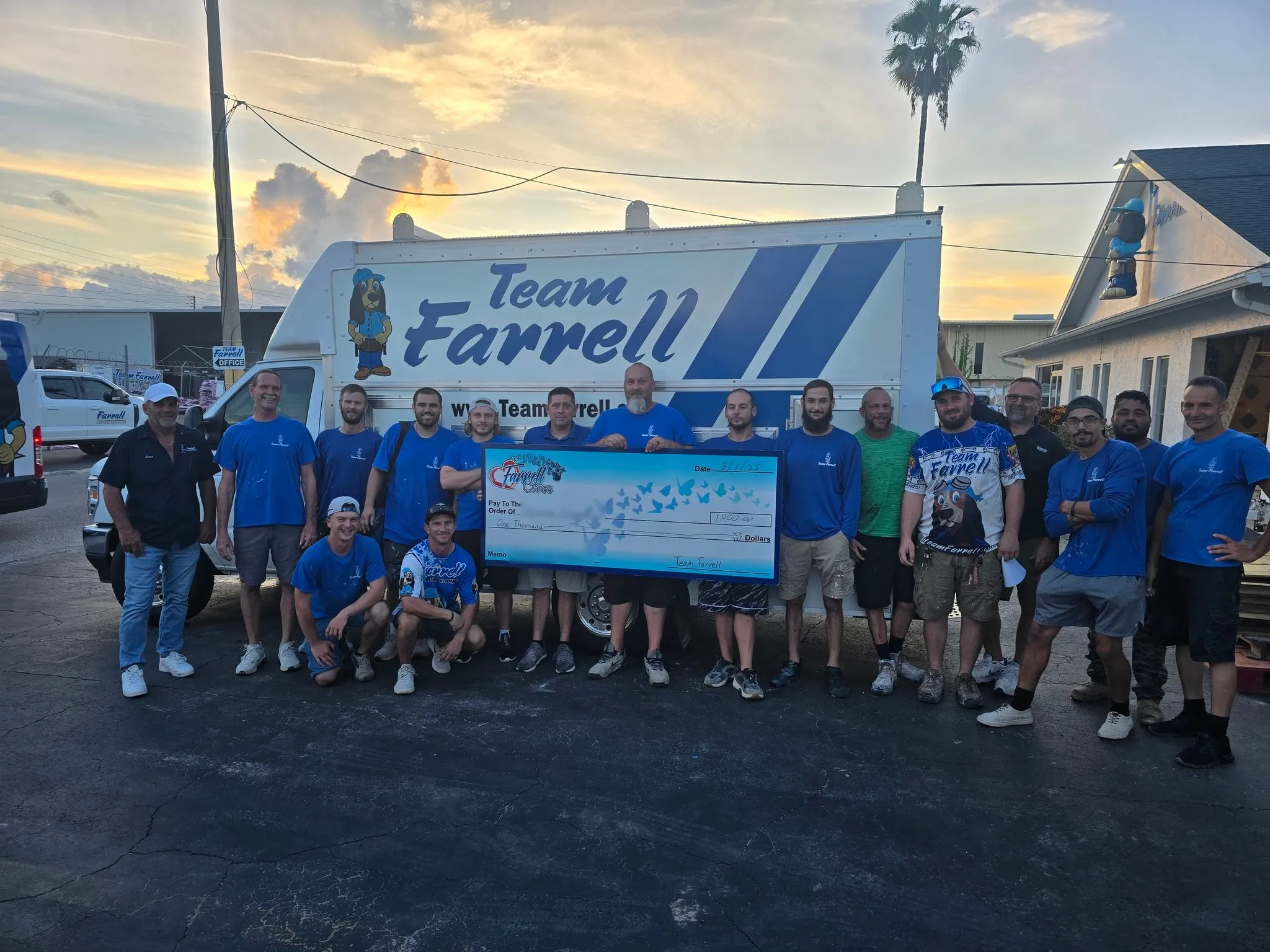 Team Farrell working on a remodeling project site